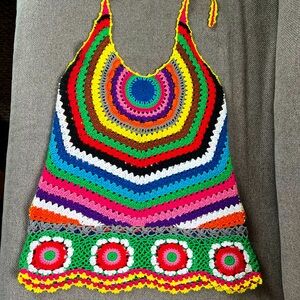 Forever 21 Colorful Crochet Top